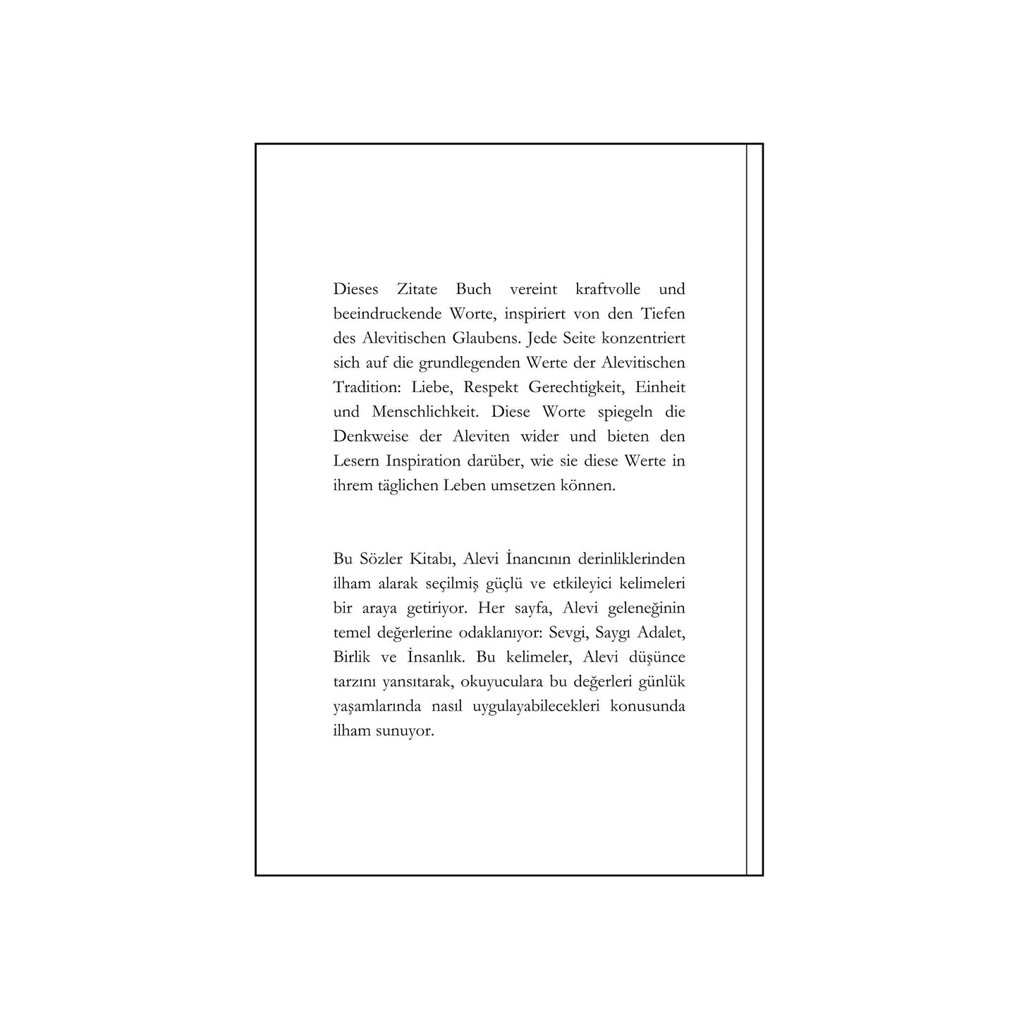 Alevitisches Zitate Buch (Vorbestellung / Lieferung ab 08.01)